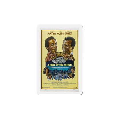 A Piece of the Action 1977 Movie Poster Refrigerator Magnet 5 Inch - The Sticker Space