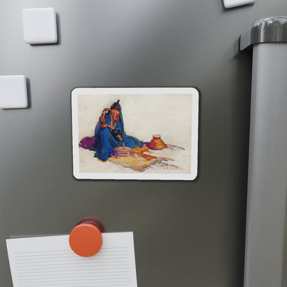 A Pilgrimage to Palestine, 1927 (Magazine Illustration) Refrigerator Magnet-The Sticker Space