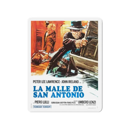 A PISTOL FOR A 100 COFFINS 1968 Movie Poster - Refrigerator Magnet 2 Inch - The Sticker Space