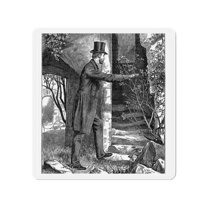 A Point Of Honour by MRL, Cassell's Family Magazine, 1885 (Magazine Illustration) Refrigerator Magnet 2 Inch - The Sticker Space