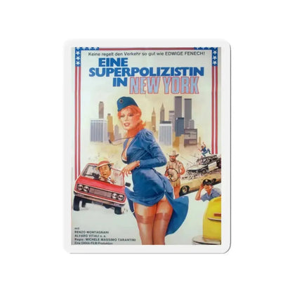 A POLICEWOMAN IN NEW YORK 1981 Movie Poster - Refrigerator Magnet 2 Inch - The Sticker Space