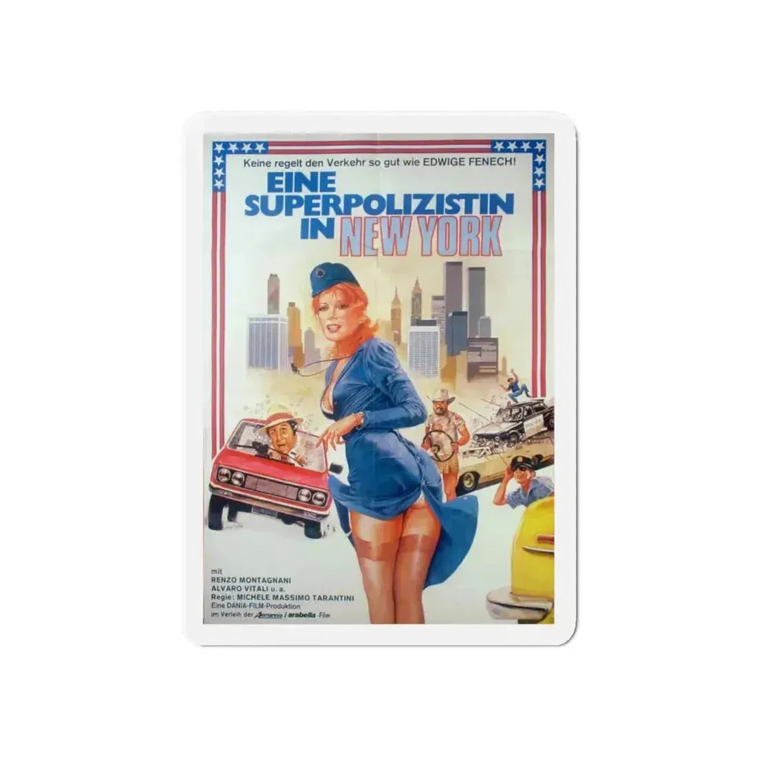 A POLICEWOMAN IN NEW YORK 1981 Movie Poster - Refrigerator Magnet 6 Inch - The Sticker Space