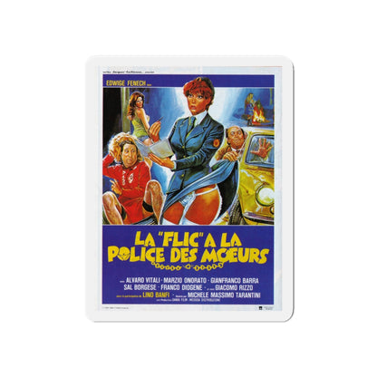 A POLICEWOMAN OF THE VICE SQUAD 1982 Movie Poster - Die-Cut Magnet-6 × 6"-The Sticker Space