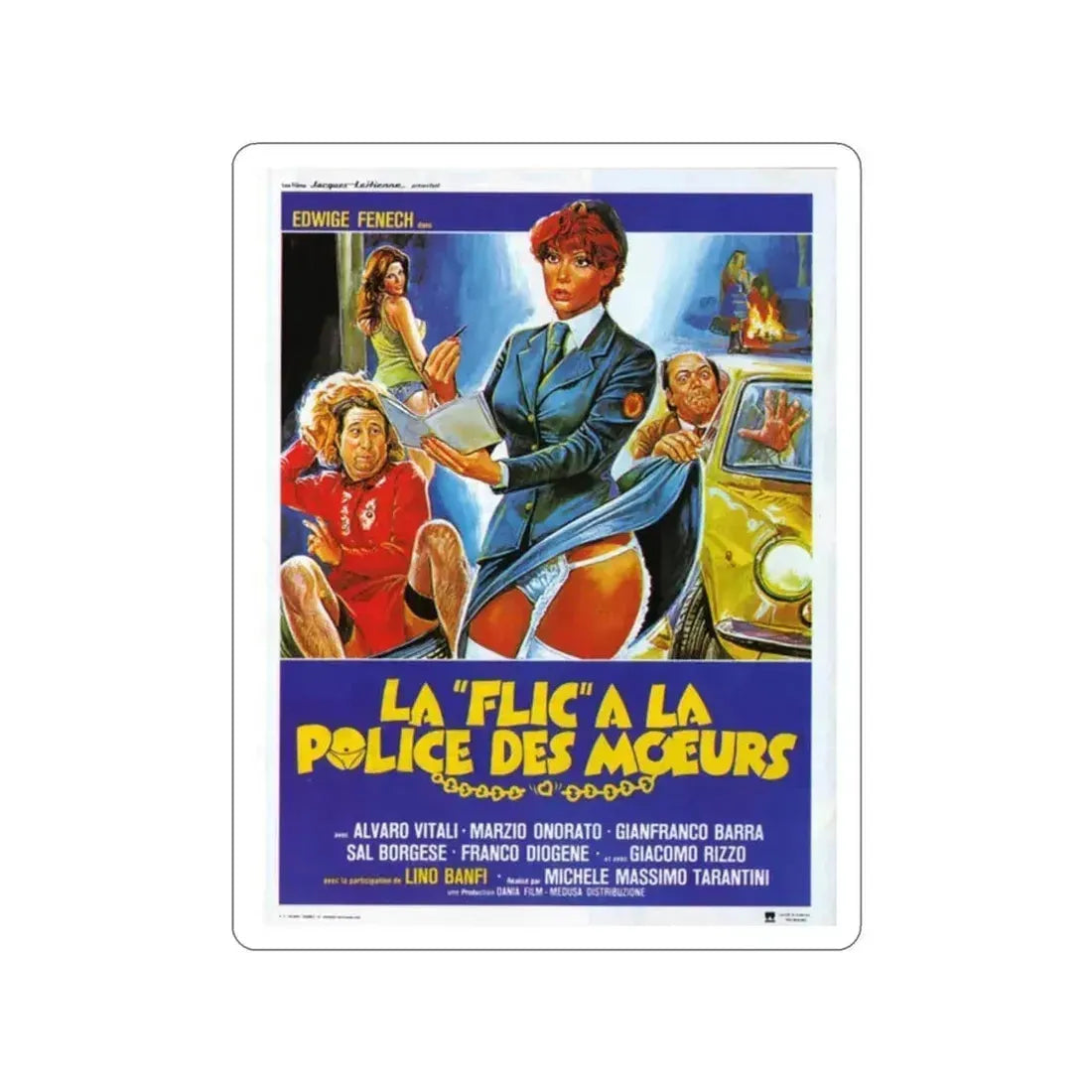 A POLICEWOMAN OF THE VICE SQUAD 1982 Movie Poster STICKER Vinyl Die-Cut Decal - The Sticker Space