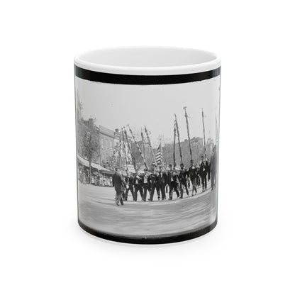 A Post From Trenton, N.J., With Tattered Battle Flags (U.S. Civil War) White Coffee Mug