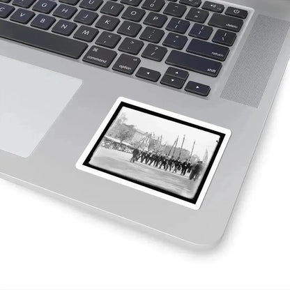 A Post From Trenton, N.J., With Tattered Battle Flags (U.S. Civil War) STICKER Vinyl Kiss-Cut Decal - The Sticker Space