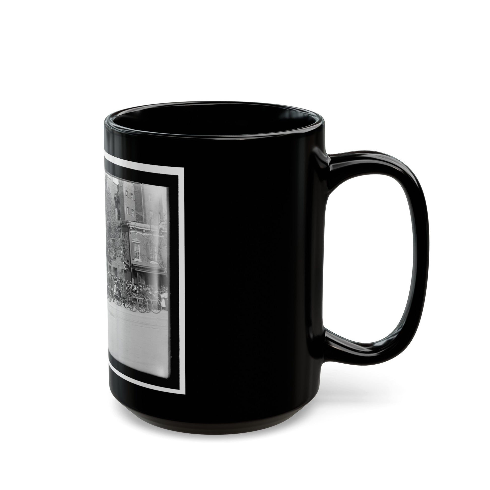 A Post Of Mountain Howitzers That Saw War Service (U.S. Civil War) Black Coffee Mug-The Sticker Space