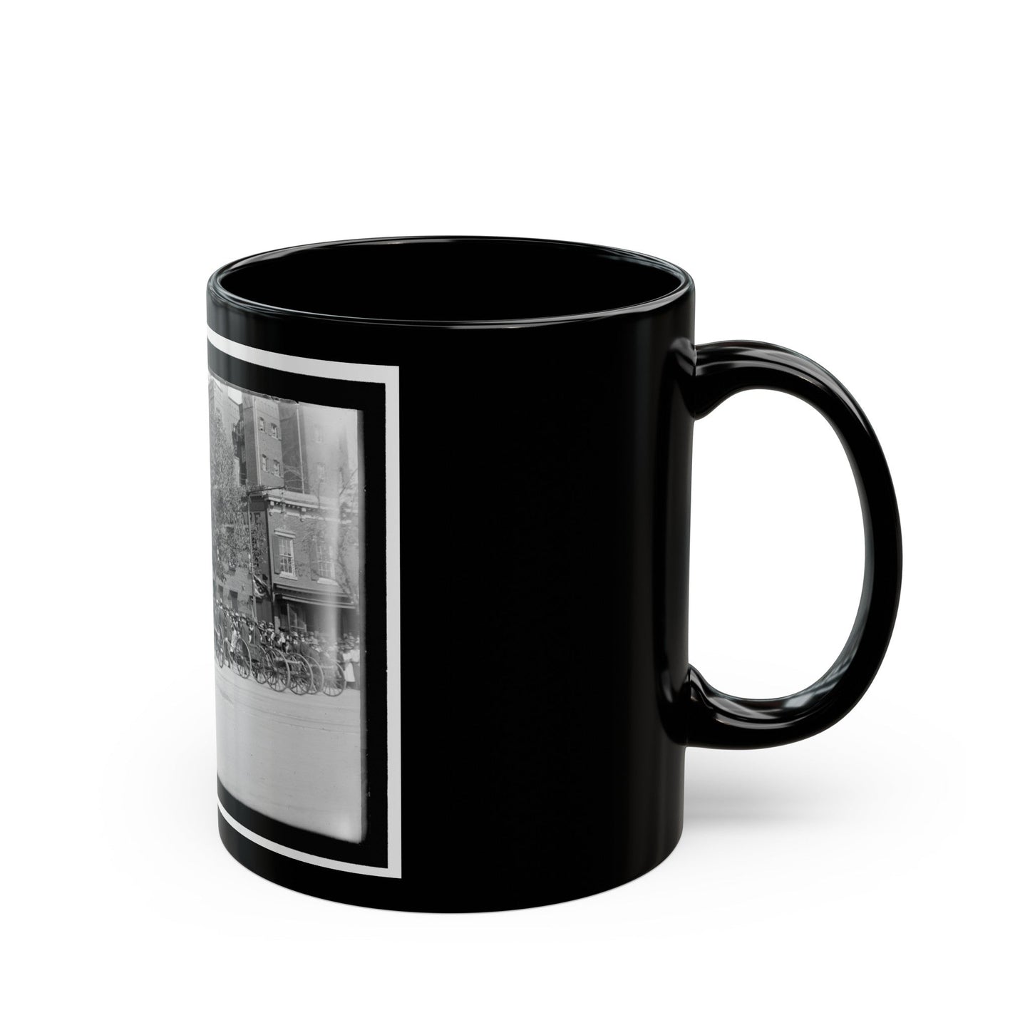 A Post Of Mountain Howitzers That Saw War Service (U.S. Civil War) Black Coffee Mug-The Sticker Space