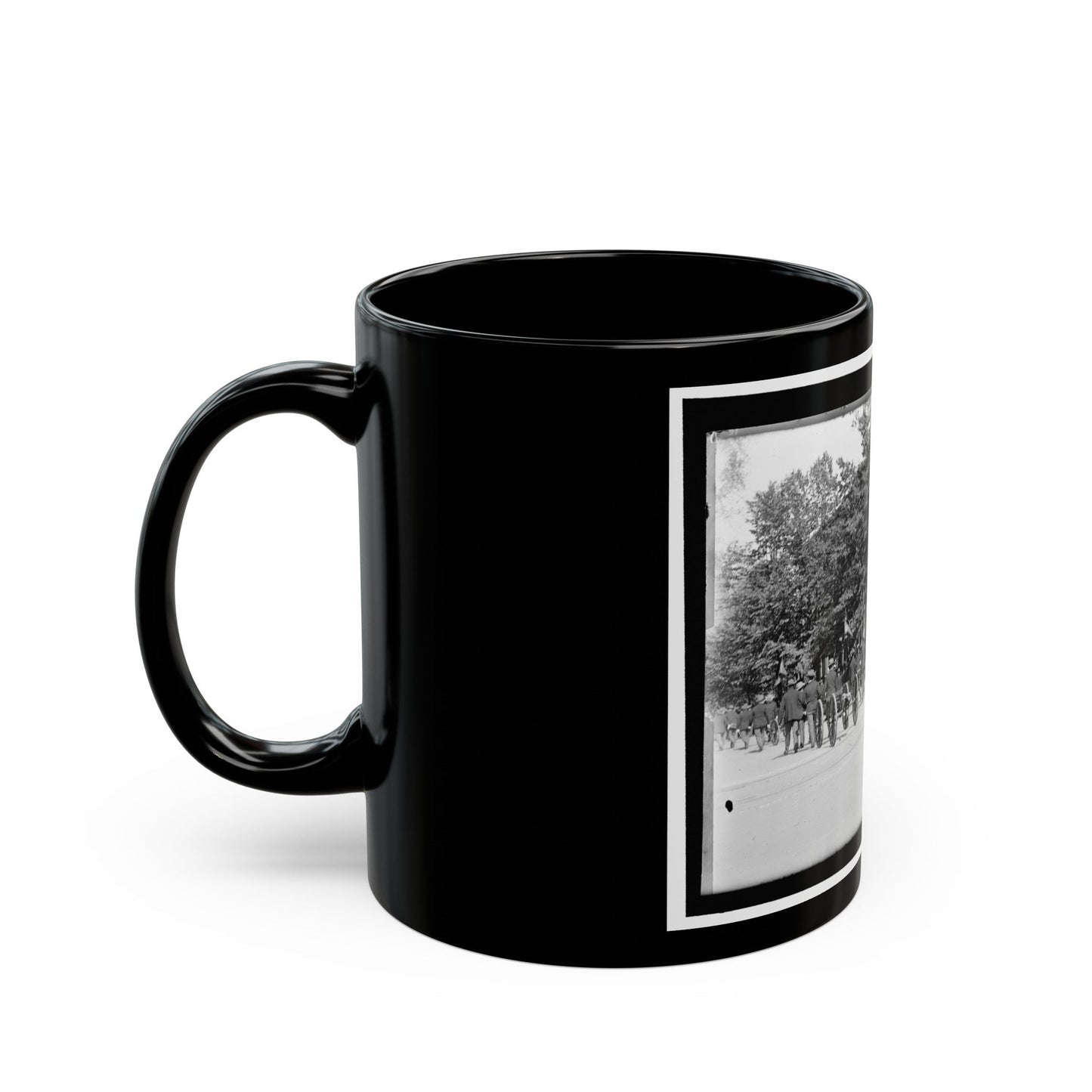 A Post Of Mountain Howitzers That Saw War Service (U.S. Civil War) Black Coffee Mug-The Sticker Space