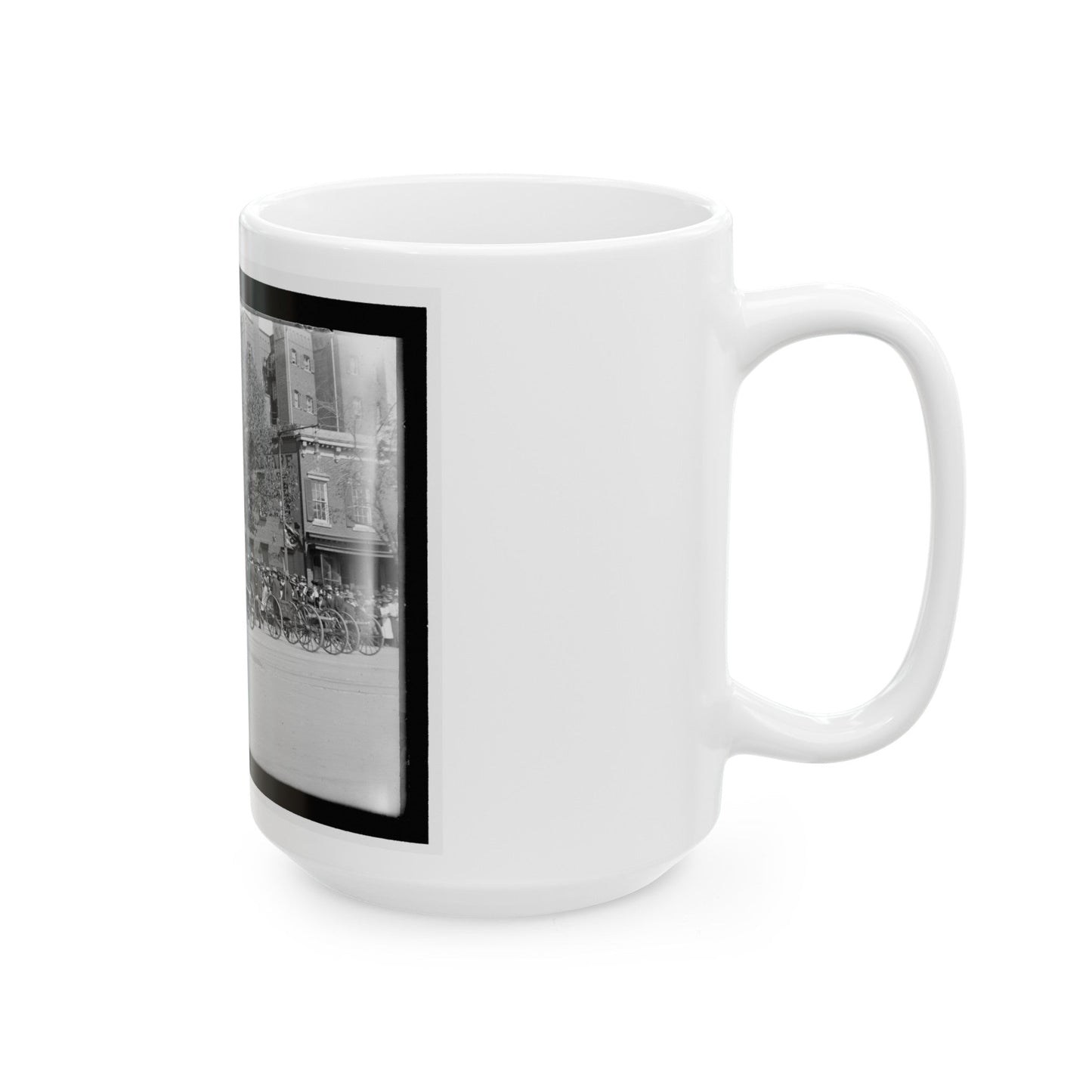 A Post Of Mountain Howitzers That Saw War Service (U.S. Civil War) White Coffee Mug-The Sticker Space