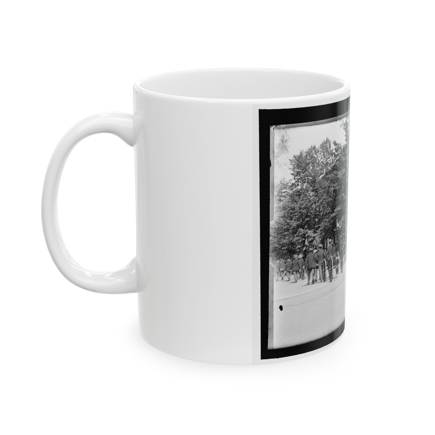 A Post Of Mountain Howitzers That Saw War Service (U.S. Civil War) White Coffee Mug-The Sticker Space