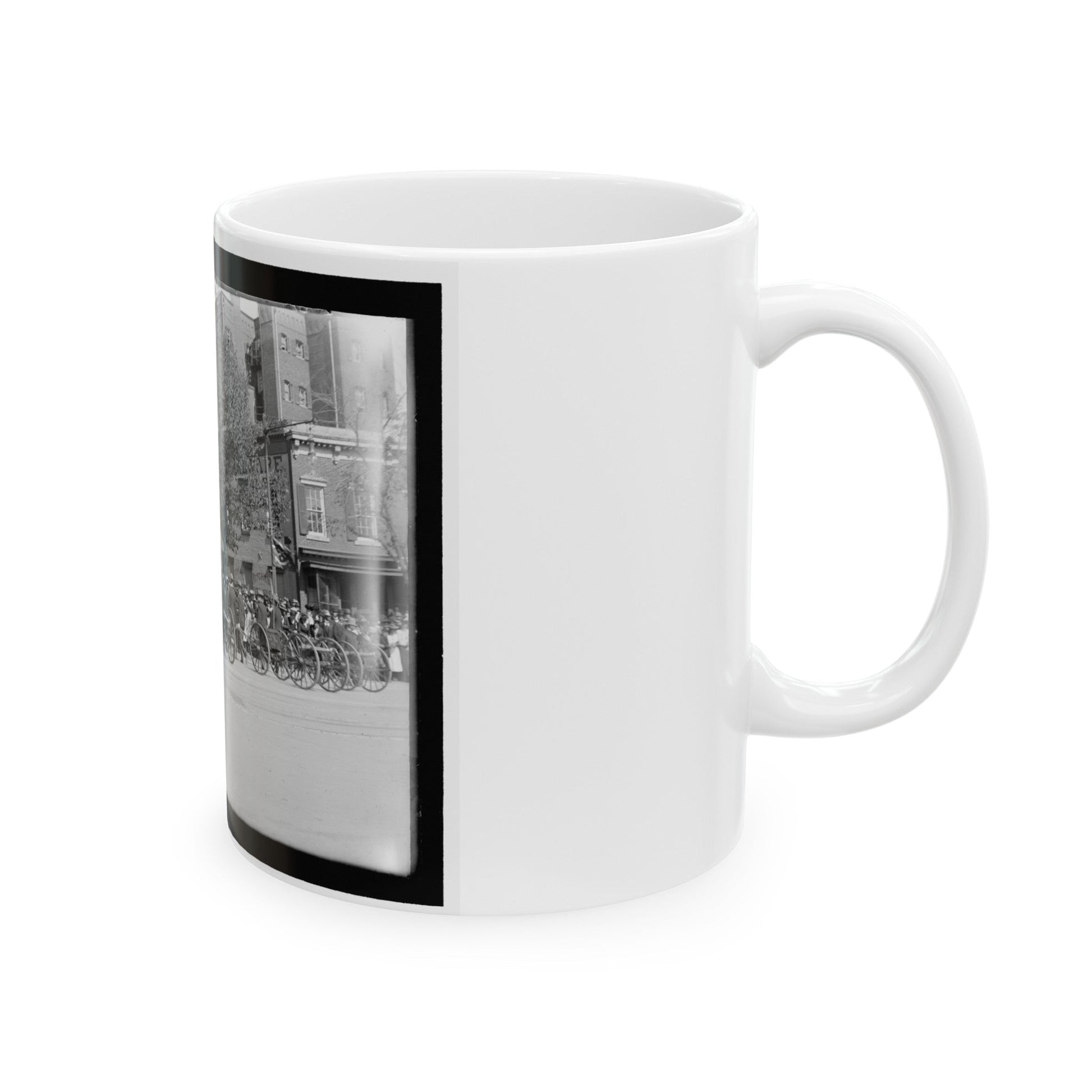 A Post Of Mountain Howitzers That Saw War Service (U.S. Civil War) White Coffee Mug-The Sticker Space