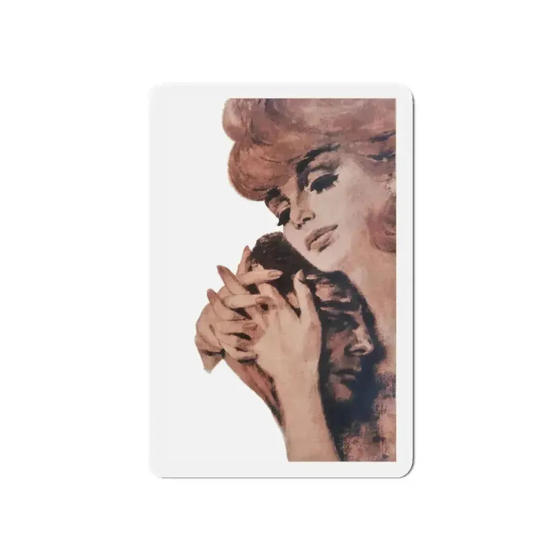 A Question of Sharing, Woman's Own Magazine, September 1963 (Magazine Illustration) Refrigerator Magnet 5 Inch - The Sticker Space