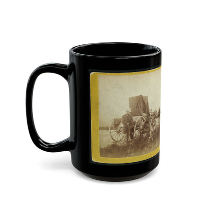 A Rare Specimen Found On Hill Above Fort Riley, Kansas, 420 Miles West Of St. Louis, Mo. (U.S. Civil War) Black Coffee Mug