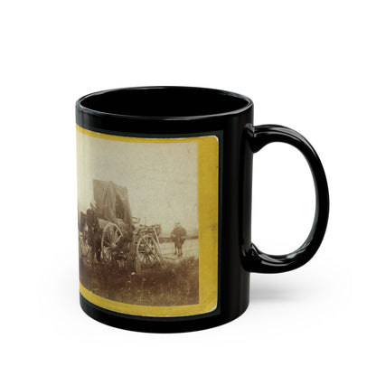 A Rare Specimen Found On Hill Above Fort Riley, Kansas, 420 Miles West Of St. Louis, Mo. (U.S. Civil War) Black Coffee Mug