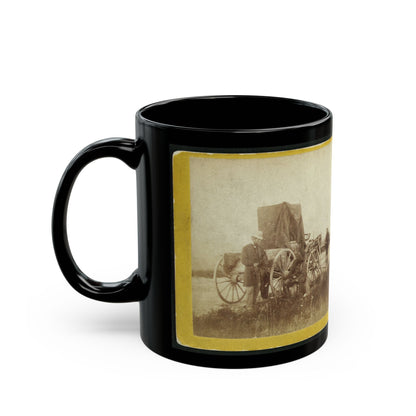 A Rare Specimen Found On Hill Above Fort Riley, Kansas, 420 Miles West Of St. Louis, Mo. (U.S. Civil War) Black Coffee Mug