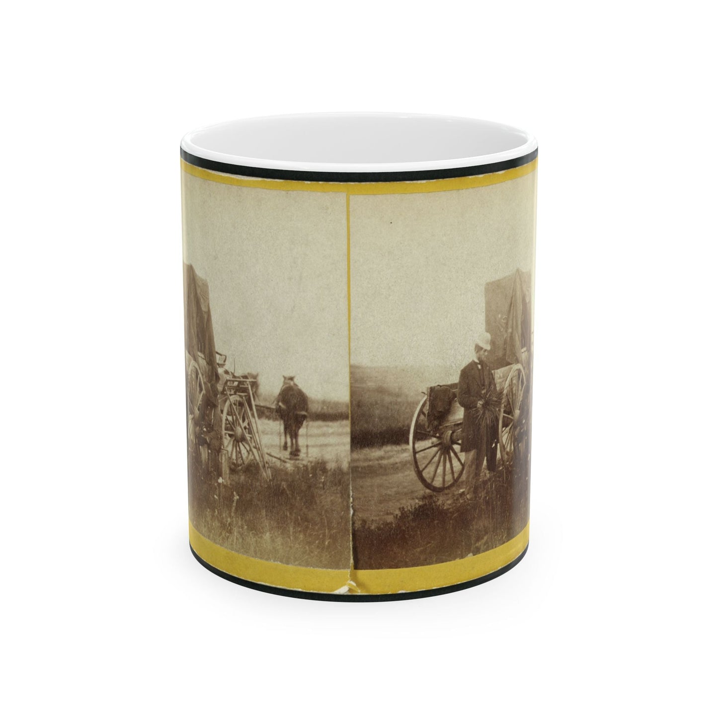 A Rare Specimen Found On Hill Above Fort Riley, Kansas, 420 Miles West Of St. Louis, Mo. (U.S. Civil War) White Coffee Mug