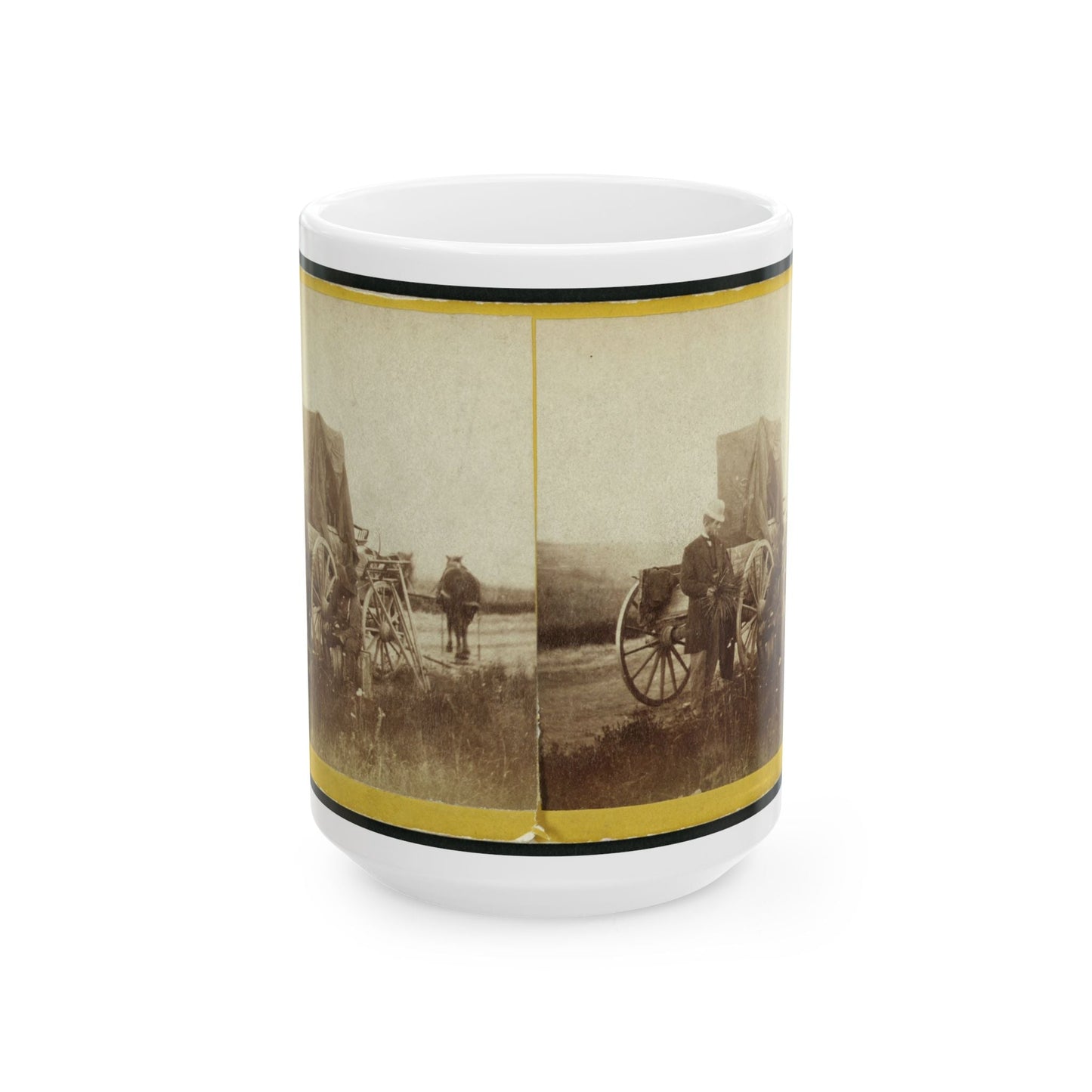 A Rare Specimen Found On Hill Above Fort Riley, Kansas, 420 Miles West Of St. Louis, Mo. (U.S. Civil War) White Coffee Mug