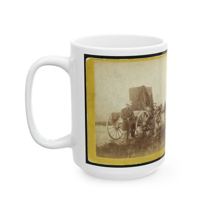 A Rare Specimen Found On Hill Above Fort Riley, Kansas, 420 Miles West Of St. Louis, Mo. (U.S. Civil War) White Coffee Mug