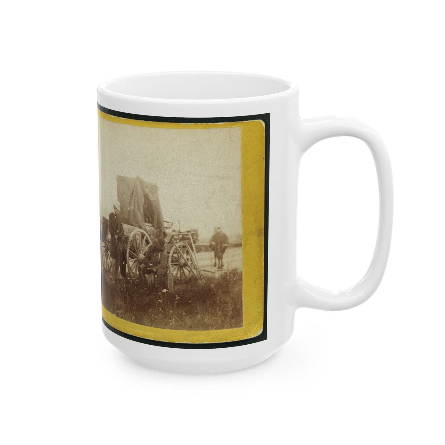 A Rare Specimen Found On Hill Above Fort Riley, Kansas, 420 Miles West Of St. Louis, Mo. (U.S. Civil War) White Coffee Mug