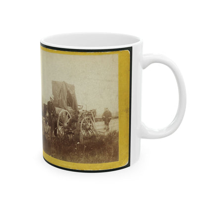 A Rare Specimen Found On Hill Above Fort Riley, Kansas, 420 Miles West Of St. Louis, Mo. (U.S. Civil War) White Coffee Mug