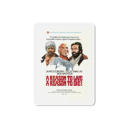 A Reason to Live a Reason to Die 1974 Movie Poster Refrigerator Magnet 2 Inch - The Sticker Space