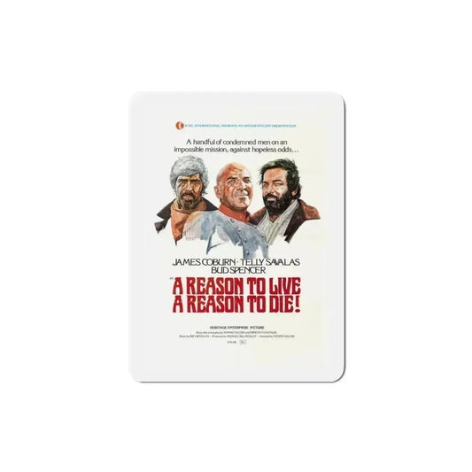 A Reason to Live a Reason to Die 1974 Movie Poster Refrigerator Magnet 3 Inch - The Sticker Space