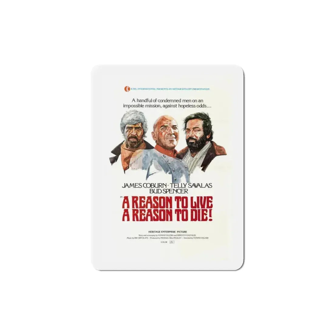 A Reason to Live a Reason to Die 1974 Movie Poster Refrigerator Magnet - The Sticker Space