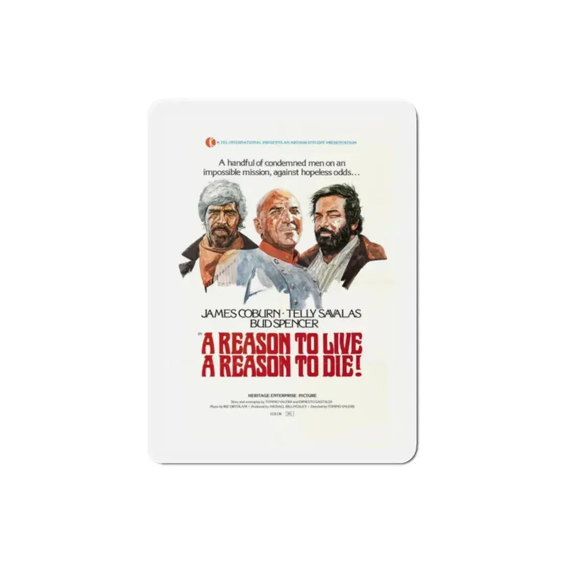 A Reason to Live a Reason to Die 1974 Movie Poster Refrigerator Magnet - The Sticker Space