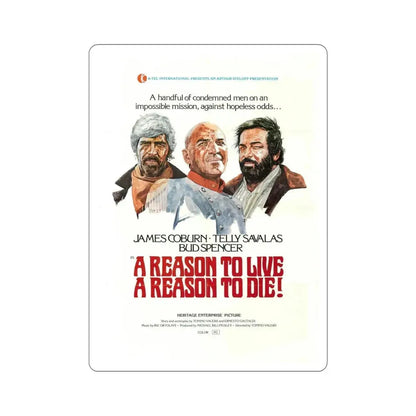 A Reason to Live a Reason to Die 1974 Movie Poster STICKER Vinyl Die-Cut Decal - The Sticker Space