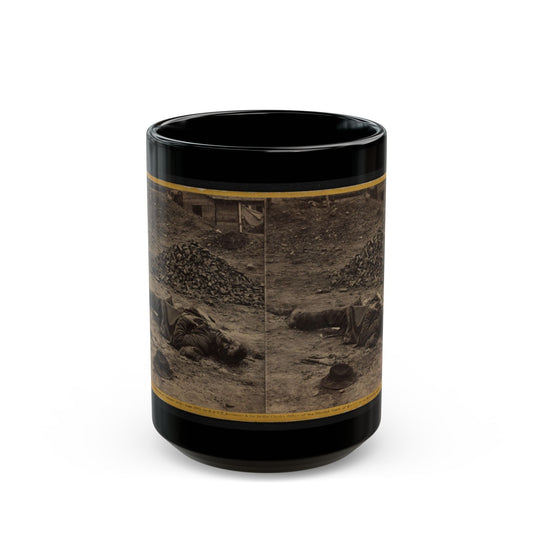 A Rebel Soldier, Killed In The Trenches Before Petersburgh (I.E. Petersburg) ... (U.S. Civil War) Black Coffee Mug