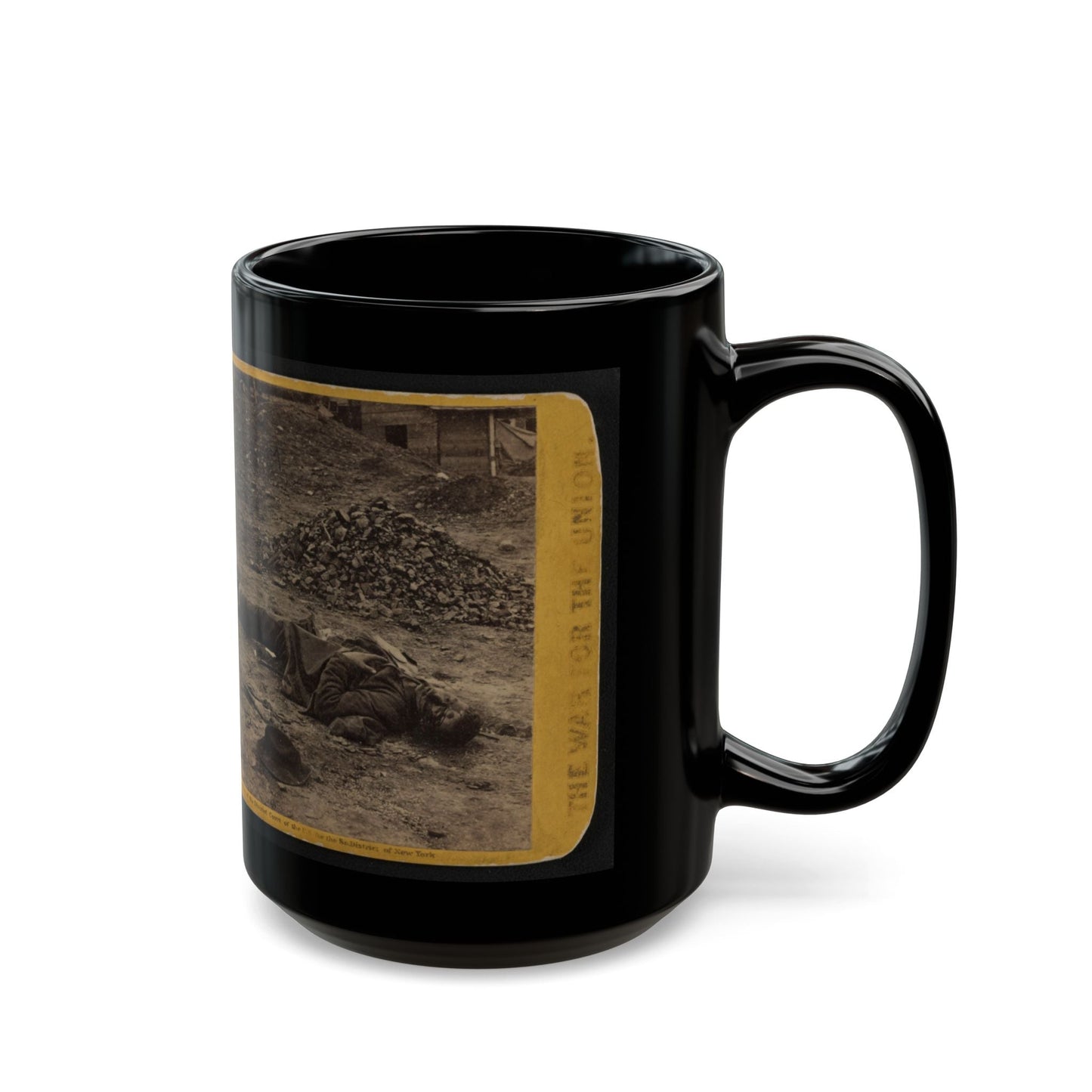 A Rebel Soldier, Killed In The Trenches Before Petersburgh (I.E. Petersburg) ... (U.S. Civil War) Black Coffee Mug