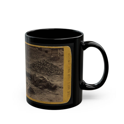 A Rebel Soldier, Killed In The Trenches Before Petersburgh (I.E. Petersburg) ... (U.S. Civil War) Black Coffee Mug