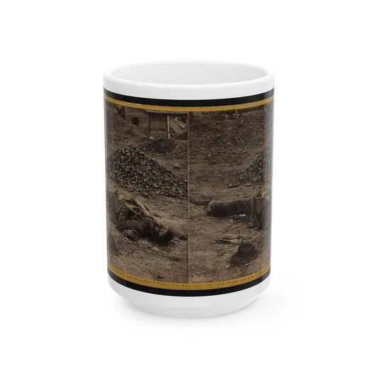 A Rebel Soldier, Killed In The Trenches Before Petersburgh (I.E. Petersburg) ... (U.S. Civil War) White Coffee Mug