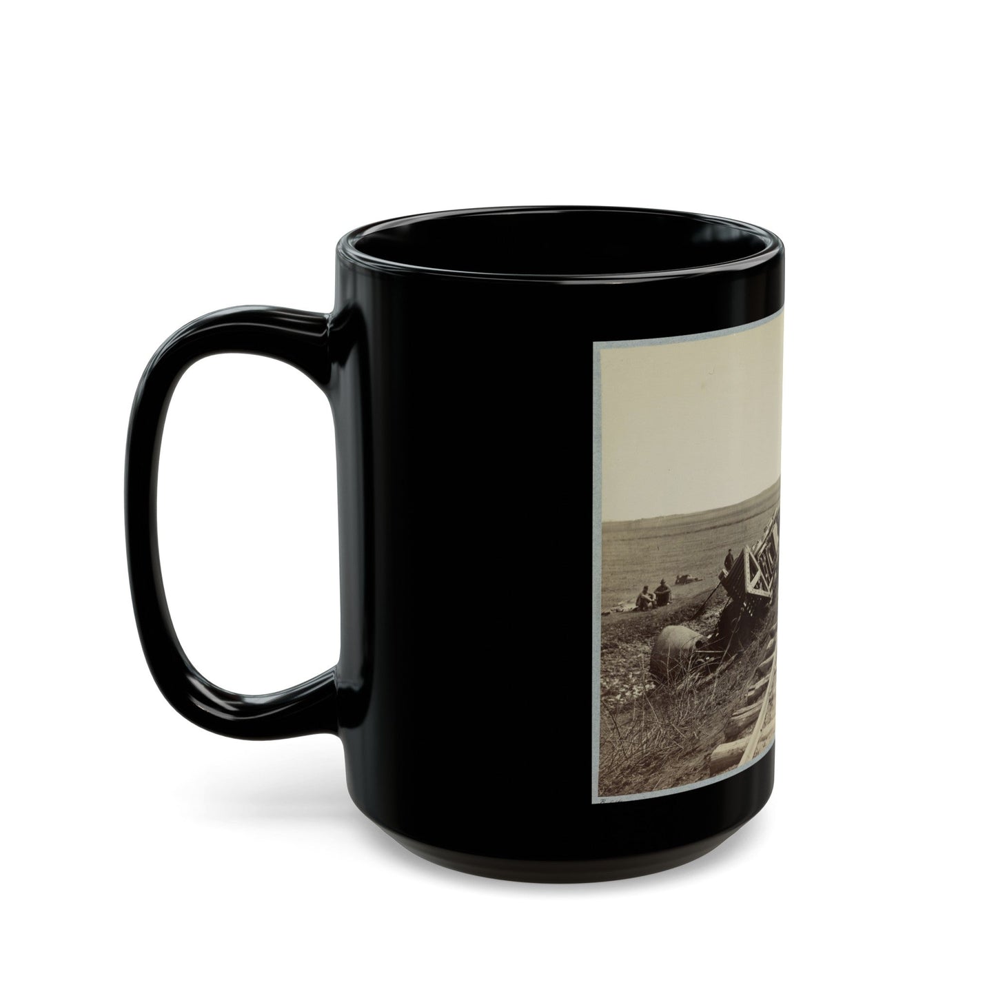 A Relic Of Pope's Retreat (U.S. Civil War) Black Coffee Mug-The Sticker Space