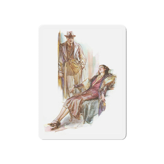 A Reverie in 1936 (Magazine Illustration) Refrigerator Magnet-6 × 6"-The Sticker Space