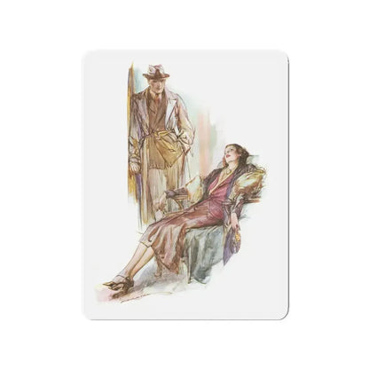 A Reverie in 1936 (Magazine Illustration) Refrigerator Magnet - The Sticker Space