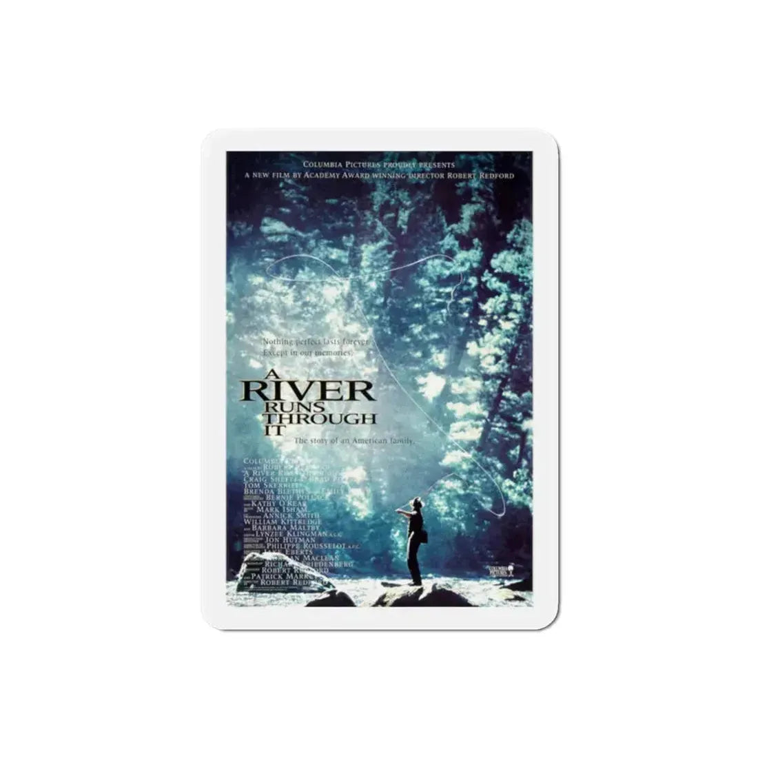 A River Runs Through It 1992 Movie Poster Refrigerator Magnet 2 Inch - The Sticker Space