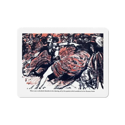 A Rogue And His Land (3), Blue Book Magazine, February 1947 (Magazine Illustration) Refrigerator Magnet 3 Inch - The Sticker Space