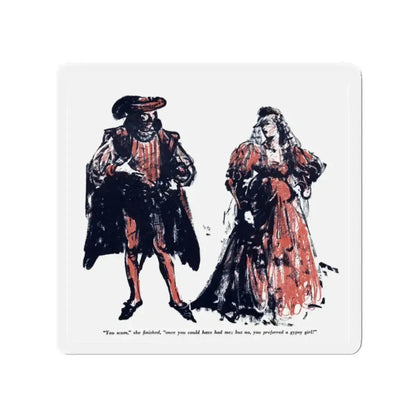 A Rogue And His Land (4), Blue Book Magazine, February 1947 (Magazine Illustration) Refrigerator Magnet - The Sticker Space