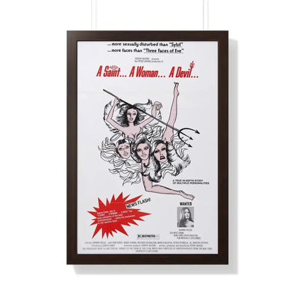 A SAINT... A WOMAN... A DEVIL 1977 - Framed Movie Poster - The Sticker Space