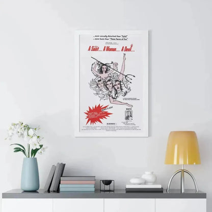 A SAINT... A WOMAN... A DEVIL 1977 - Framed Movie Poster - The Sticker Space