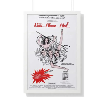 A SAINT... A WOMAN... A DEVIL 1977 - Framed Movie Poster - The Sticker Space