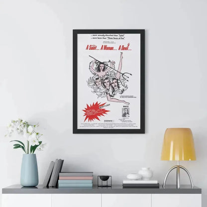 A SAINT... A WOMAN... A DEVIL 1977 - Framed Movie Poster - The Sticker Space