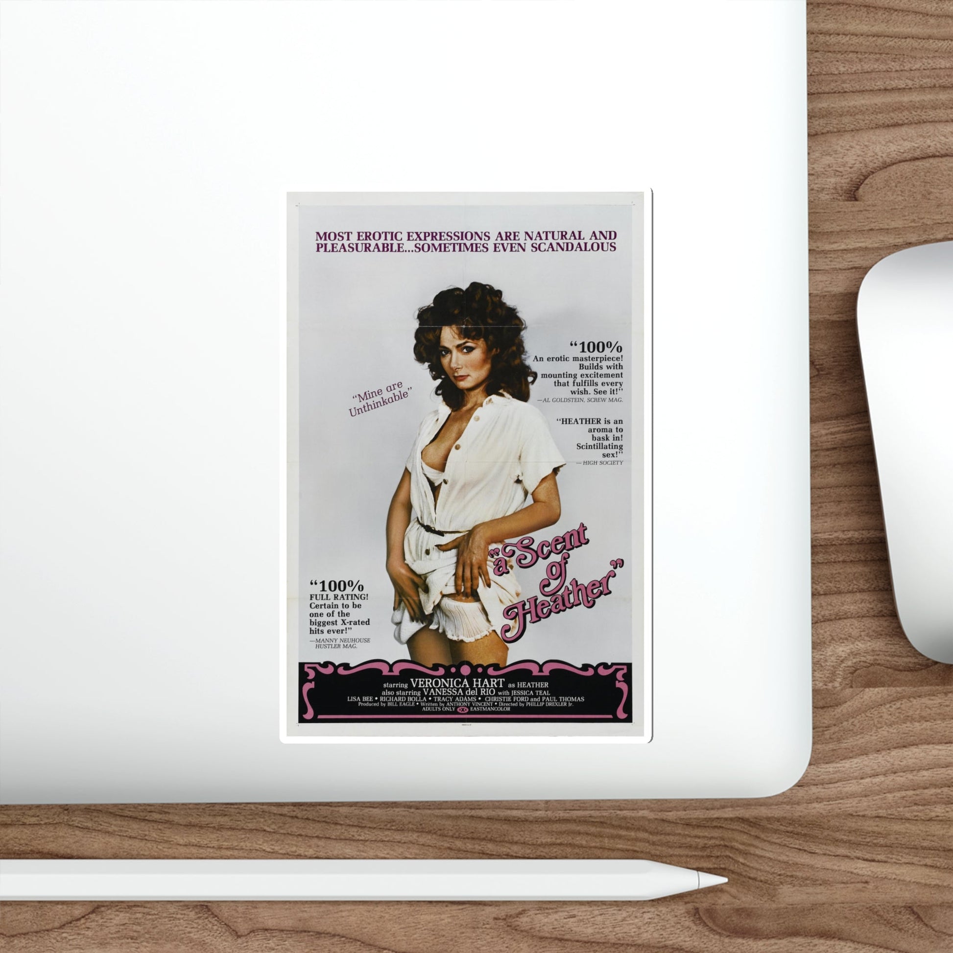 A SCENT OF HEATHER 1980 Movie Poster STICKER Vinyl Die-Cut Decal-The Sticker Space