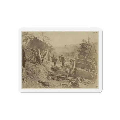 A Shattered Caisson, Fredericksburg, Va.(2) (U.S. Civil War) Refrigerator Magnet 3 Inch Die-Cut - The Sticker Space