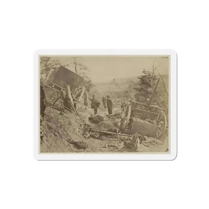 A Shattered Caisson, Fredericksburg, Va.(2) (U.S. Civil War) Refrigerator Magnet 4 Inch Die-Cut - The Sticker Space
