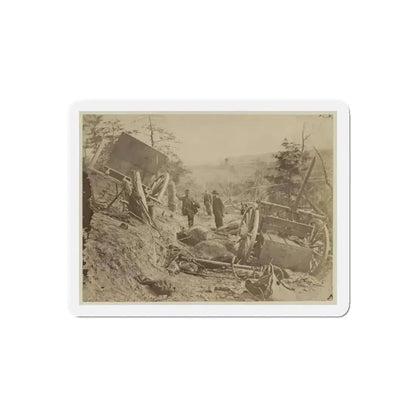 A Shattered Caisson, Fredericksburg, Va.(2) (U.S. Civil War) Refrigerator Magnet 5 Inch Die-Cut - The Sticker Space