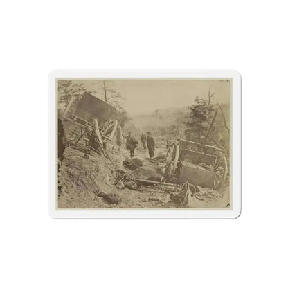 A Shattered Caisson, Fredericksburg, Va.(2) (U.S. Civil War) Refrigerator Magnet 6 Inch Die-Cut - The Sticker Space