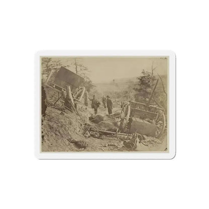 A Shattered Caisson, Fredericksburg, Va.(2) (U.S. Civil War) Refrigerator Magnet - The Sticker Space